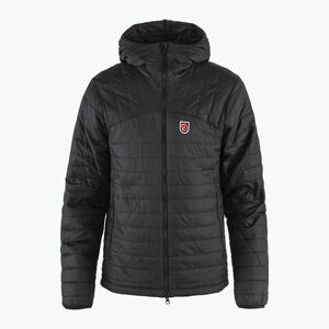 Férfi Fjällräven Expedition X-Lätt Hoodie pehelypaplan kabát fekete (Expedition X-Lätt Hoodie F12500157) kép