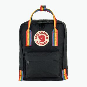 Fjällräven Kanken Rainbow Mini 7 l városi hátizsák fekete/szivárványos mintával (Kanken Rainbow Mini F23621) kép