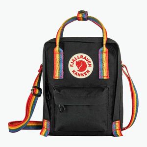 Fjällräven Kanken Rainbow Sling 2.5 l fekete/szivárvány mintás (Rainbow Sling F23623 550-907) kép