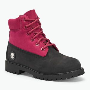 Gyerek cipő Timberland Premium 6 In Lace black nubuck/dark pink (Premium 6 In Lace TB0A6BETELJ1) kép