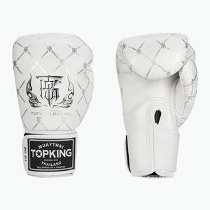 Top King Boxing Chain fehér/ezüst boxkesztyű (Boxing Chain TKBGCH-WH-SV) kép