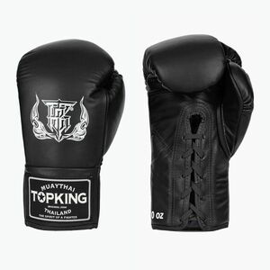 Top King Boxing verseny kesztyű fekete (Boxing Competition TKBGCO-BK) kép