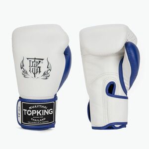 Top King Boxing Reborn fehér/kék bokszkesztyű (Boxing Reborn TKBGRB-WH-BU) kép
