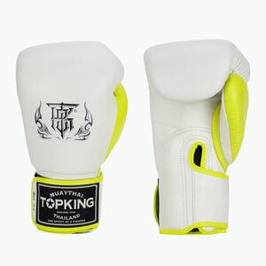 Top King Boxing Reborn fehér/sárga bokszkesztyűk (Boxing Reborn TKBGRB-WH-YW-NE) kép