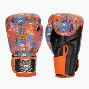 Top King Boxing Wild Tiger fekete/narancssárga bokszkesztyűk (Boxing Wild Tiger TKBGWT-BK-OR) kép