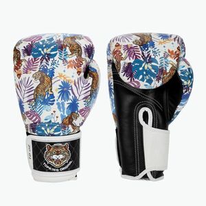 Top King Boxing Wild Tiger fekete/fehér bokszkesztyűk (Boxing Wild Tiger TKBGWT-BK-WH) kép