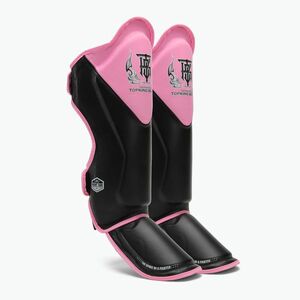 Top King sípcsont- és lábfejvédők Blend fekete/rózsaszín keveréke (Shin Guards Blend TKSGBL-BK-PK) kép