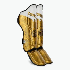 Top King Happiness kínai fehér sípcsont- és lábfejvédők (Shin Guards Happiness Chinese TKSGCT-CN01-WH) kép