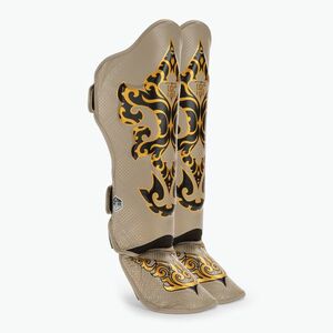 Top King Kanok bézs színű sípcsont- és lábfejvédők (Shin Guards Kanok TKSGKN-01-BE) kép