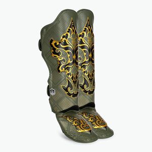 Top King Kanok khaki sípcsont- és lábfejvédők (Shin Guards Kanok TKSGKN-01-KH) kép
