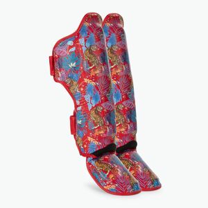 Top King Wild Tiger sípcsont- és lábfejvédő vörös (Shin Guards Wild Tiger King TKSGWT-RD) kép