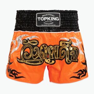 Top King Thai Boxing edzőnadrág narancssárga/fekete (Thai Boxing TKTBS-120) kép