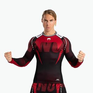 Férfi Venum Adrenaline Rashguard fekete/piros hosszú ujjú védőruha (Adrenaline Rashguard VENUM-05174-100) kép