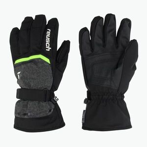 Síkesztyű Reusch Outset R-Tex XT black/black melange/neon green (Primus R-Tex XT 6201224-7679) kép