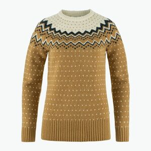 Fjällräven női Övik Knit Sweater hajdina barna/kréta fehér (Övik Knit Sweater F89941) kép