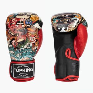 Top King Boxing Culture fekete/piros TKBGCT-SL-2C3 bokszkesztyűk (Boxing Culture TKBGCT-SL-2C3) kép
