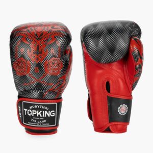 Top King Boxing Dragon piros/fekete bokszkesztyűk (Boxing Dragon TKBGDG-RD-BK) kép