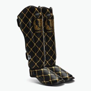 Top King Chain sípcsont és lábfejvédő fekete/arany (Shin Guards Chain TKSGCH-BK-GD) kép