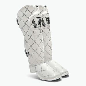 Top King Chain fehér/ezüst sípcsont- és lábfejvédők (Shin Guards Chain TKSGCH-WH-SV) kép