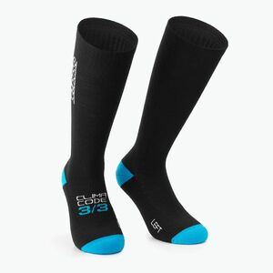 ASSOS Ultra Winter Fugu fekete kerékpáros zokni (Ultra Winter Fugu P13.60.768.18) kép