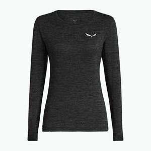Női trekking hosszú ujjú Salewa Puez Melange Dry black out melange (Puez Melange Dry 00-0000027454) kép