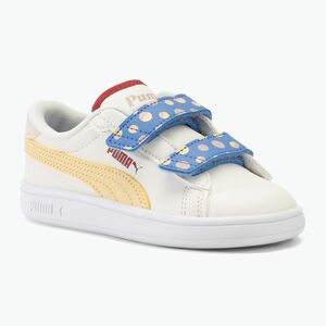 PUMA Smash 3.0 Summer Camp V Inf meleg fehér/chamomile/puma fehér gyermekcipő (Smash 3.0 Summer Camp V Inf 395605 01) kép