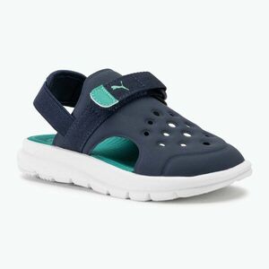 PUMA Evolve AC PS gyermek szandál puma navy/csillogó zöld/puma fehér (Evolve AC PS 390692 08) kép