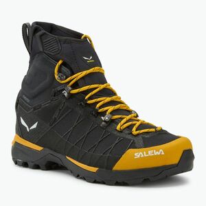 Férfi túrabakancs Salewa Ortles Light Light Mid PTX arany/fekete (Ortles Light Mid PTX 00-0000061430) kép
