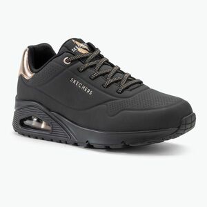 SKECHERS női cipő Uno Shimmer Away fekete/arany (Uno Shimmer Away 155196 BBK) kép