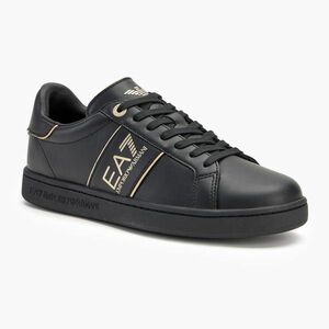 EA7 Emporio Armani Classic Logo hármas fekete/ arany cipő (Classic Logo XK346-X8X102-M701) kép