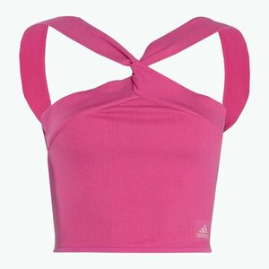Női adidas Ribbed Active Seamless Halter Bralette 3D félhomályos fukszia felső (Ribbed Active Seamless Halter Bralette 3D GC3788) kép