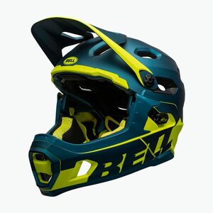 Bell FF Super DH MIPS Spherical matt fényes kék/hiviz kerékpáros sisak (FF Super DH MIPS Spherical BEL-7113168) kép