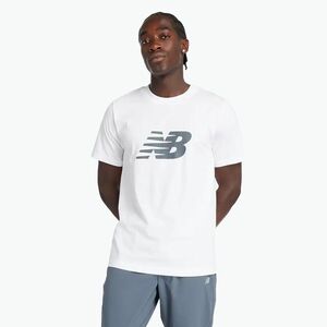 Férfi New Balance Graphic V Flying póló fehér (Graphic V Flying MT43906WT) kép