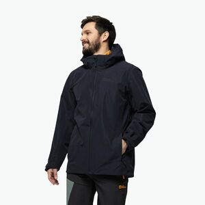 Jack Wolfskin férfi esőkabát Fernblick 2L éjszakai kék (Fernblick 2L 1116371_1010_003) kép