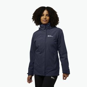 Jack Wolfskin női Rotwand 3In1 fleece melegítőfelső grafit (Rotwand 3In1 A60333_1388_A08) kép