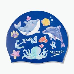 Speedo Digitális nyomtatott úszósapka imperial blue/picton blue/curious blue (Digital Printed 8-1352517686) kép