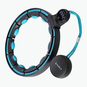 Hula hop súlyzóval és számlálóval HMS HHM17 fekete/türkiz színű (HHM17 17-44-589) kép