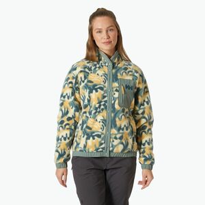 Női pulóver Helly Hansen Imperial Printed Pile Snap sand bruce aop (Imperial Printed Pile Snap 63373_389) kép