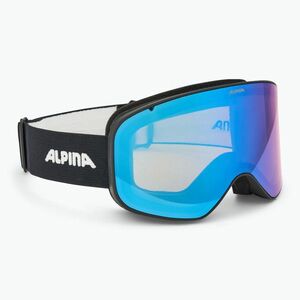 Síszemüveg Alpina Slope Q-Lite black matt/ blue (Slope Q-Lite A7293831) kép
