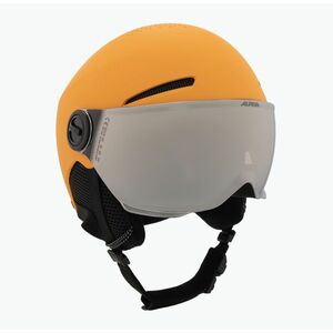 Gyerek sísisak Alpina Zupo Visor Q-Lite burned/ yellow matt (Zupo Visor Q-Lite A9229245) kép
