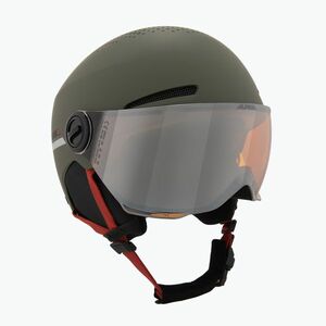 Gyerek sísisak Alpina Zupo Visor Q-Lite olive/ red matt (Zupo Visor Q-Lite A9229263) kép