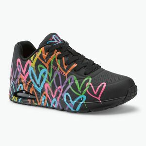 Női cipő SKECHERS JGoldcrown Uno Highlight Love black/multicolor (JGoldcrown Uno Highlight Love 177981) kép