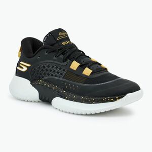 Férfi kosárlabda cipő SKECHERS SKX Resagrip black/gold (SKX Resagrip 253007 BKGD) kép