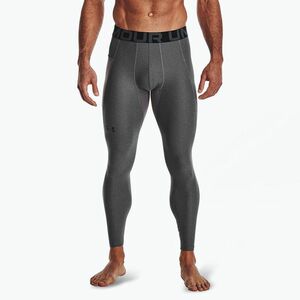 Under Armour HeatGear carbon szénszőrzet/fekete férfi edzőleggings (HeatGear 1361586-090) kép