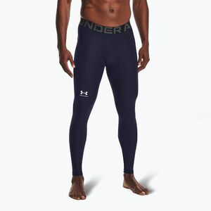 Under Armour HeatGear midnight navy/fehér férfi edzőleggings (HeatGear 1361586-410) kép