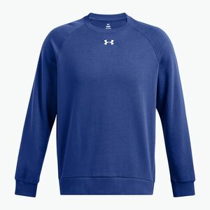Férfi Under Armour Rival Fleece Crew technikai kék/fehér pulóver (Rival Fleece Crew 1379755-432) kép