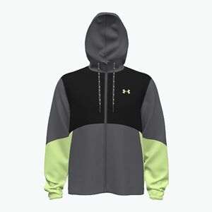 Férfi sportkabát Under Armour Legacy Windbreaker castlerock/morph green (Legacy Windbreaker 1382875-025) kép