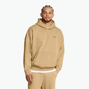 Férfi pulóver Under Armour Icon HWT Fleece Wash OS Hoodie camel/white (Icon HWT Fleece Wash OS Hoodie 1386552-263) kép