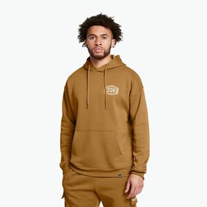 Férfi pulóver Under Armour Project Rock Icon Fleece Hoodie yellow ochre/silt (Project Rock Icon Fleece Hoodie 1386902-707) kép