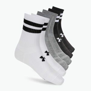 Under Armour Essential Crew 6 Pack edzőzokni fehér/fehér/fekete (Essential Crew 1387058-101) kép